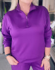 Scuba Zip Top Purple