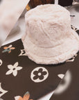 Flower Print Scarf / Faux Fur Hat Christmas Box Choco