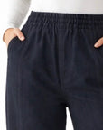 Stretch Denim Look Trousers