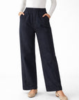 Stretch Denim Look Trousers