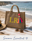 Jute Bag Yellow Personalised