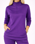 Scuba Zip Top Purple