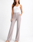 Stretch Dress Trousers Grey Stone