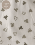 Cream Teddy Pyjama Set With Cute Storage Bag