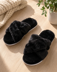Coco Cross Slippers – Black