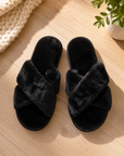 Coco Cross Slippers – Black