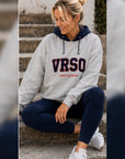 VRSO Varsity Hoodie Marl Grey