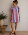 Capri Dress Blue / Pink