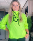 Walking 1/4 Zip Neon Yellow