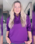 Scuba Zip Top Purple
