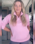 Scuba Zip Top Pink