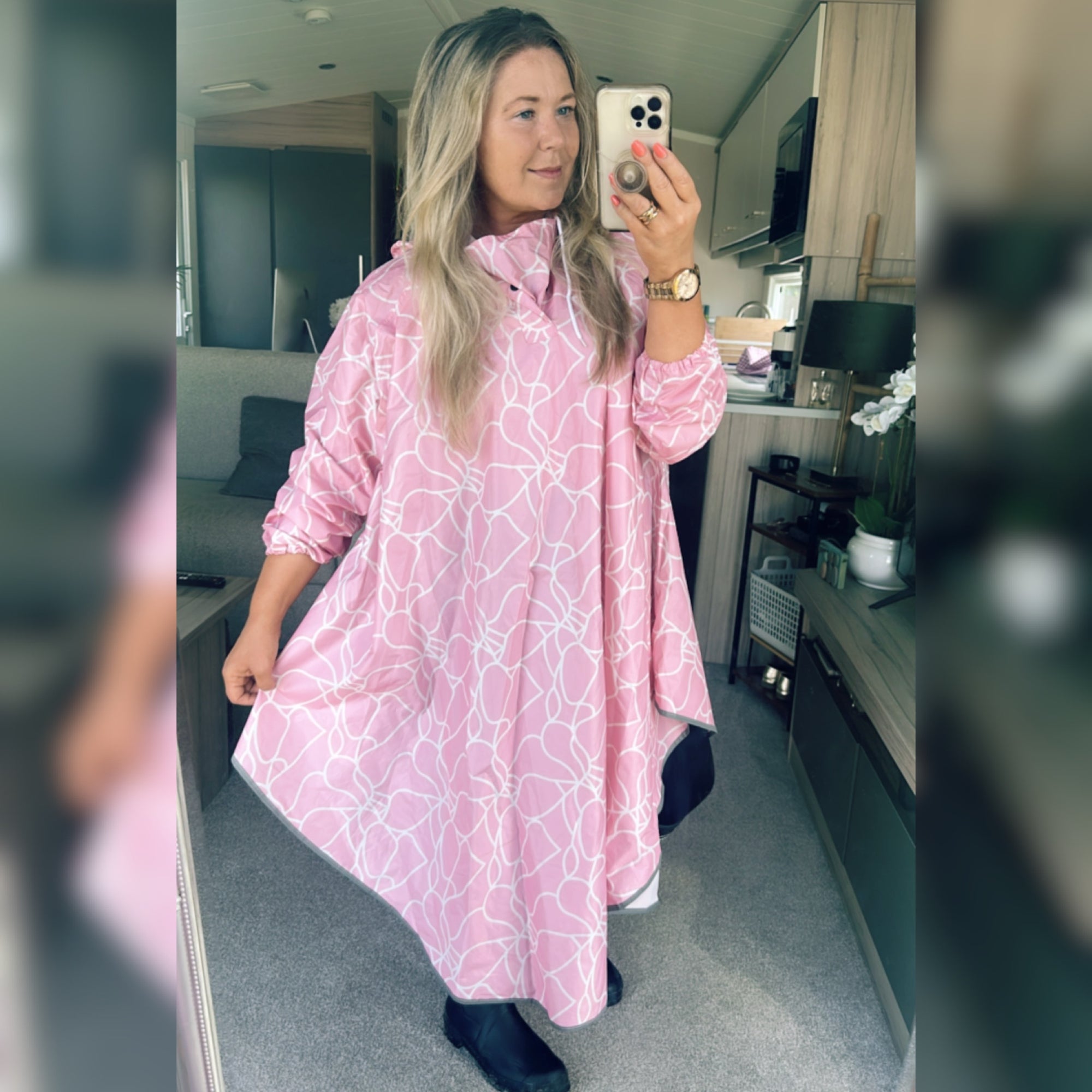 Rain Poncho Pink