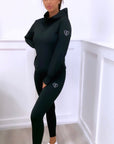 90 Active Top Black ( Cream or Coral Logo )