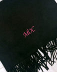 LONG Personalised Scarf Black