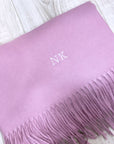 Long Personalised Scarf Lilac