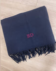 Long Personalised Scarf Navy