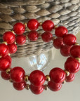 Margo Bead Bracelet Cherry