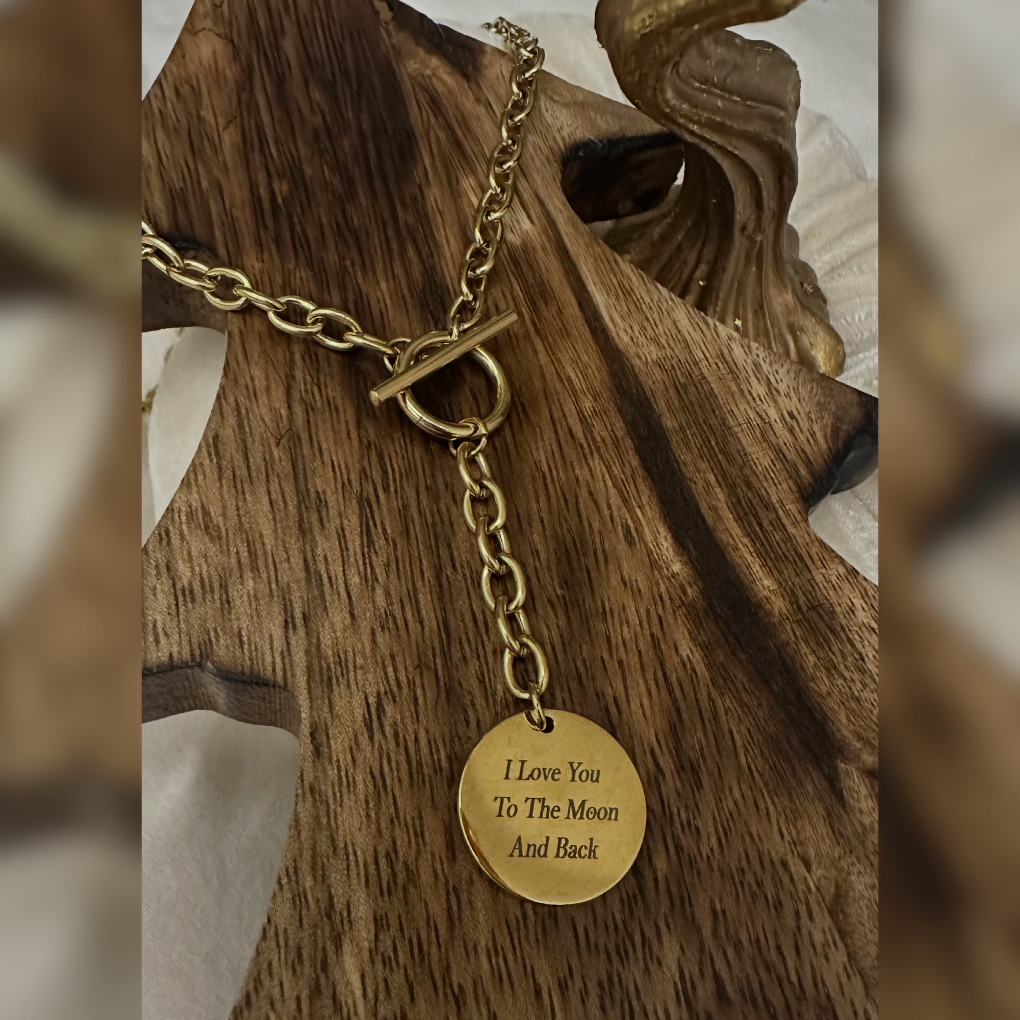 Drop Link Pendant Chain Personalised