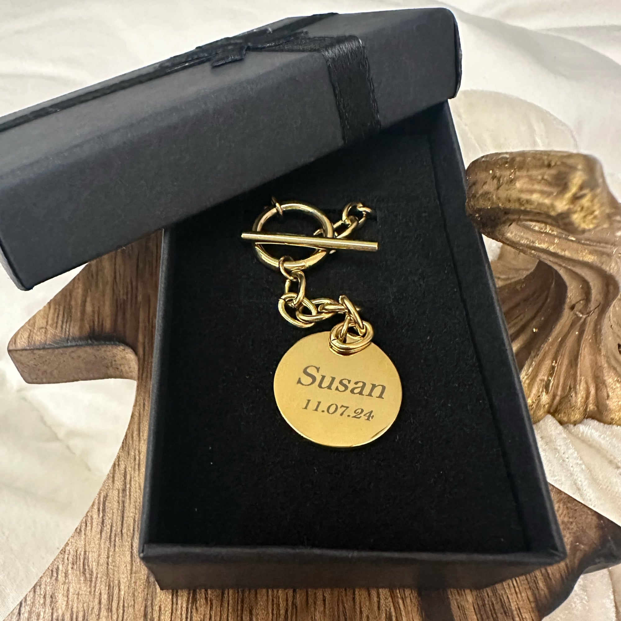 Drop Link Pendant Chain Personalised