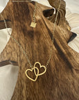 Small Linked Hearts Necklace