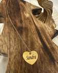 Heart Necklace Personalised