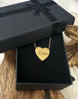 Heart Necklace Personalised