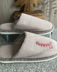 Slippers Taupe PERSONALISED