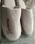 Slippers Taupe PERSONALISED