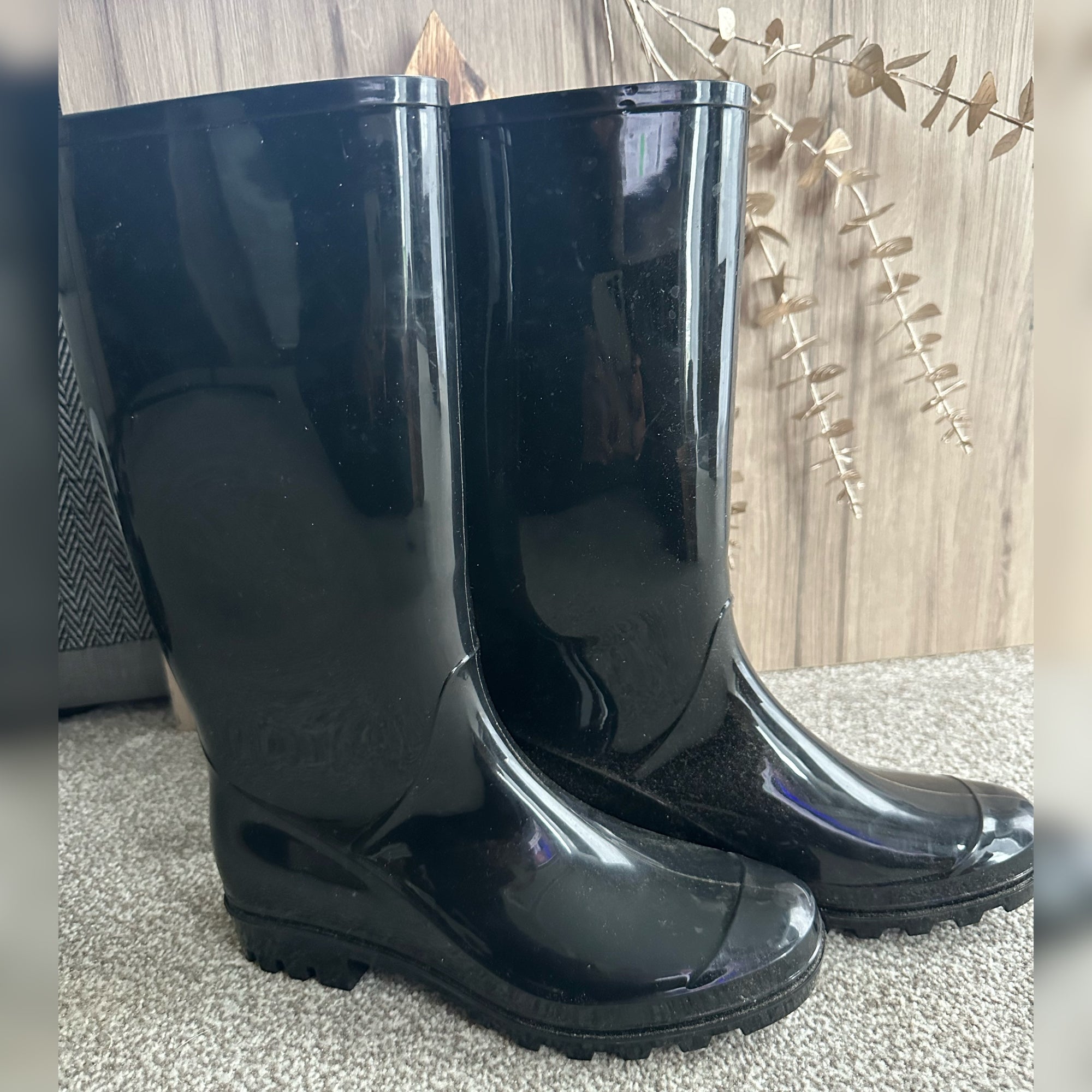 Wellington Boot Black Shiny