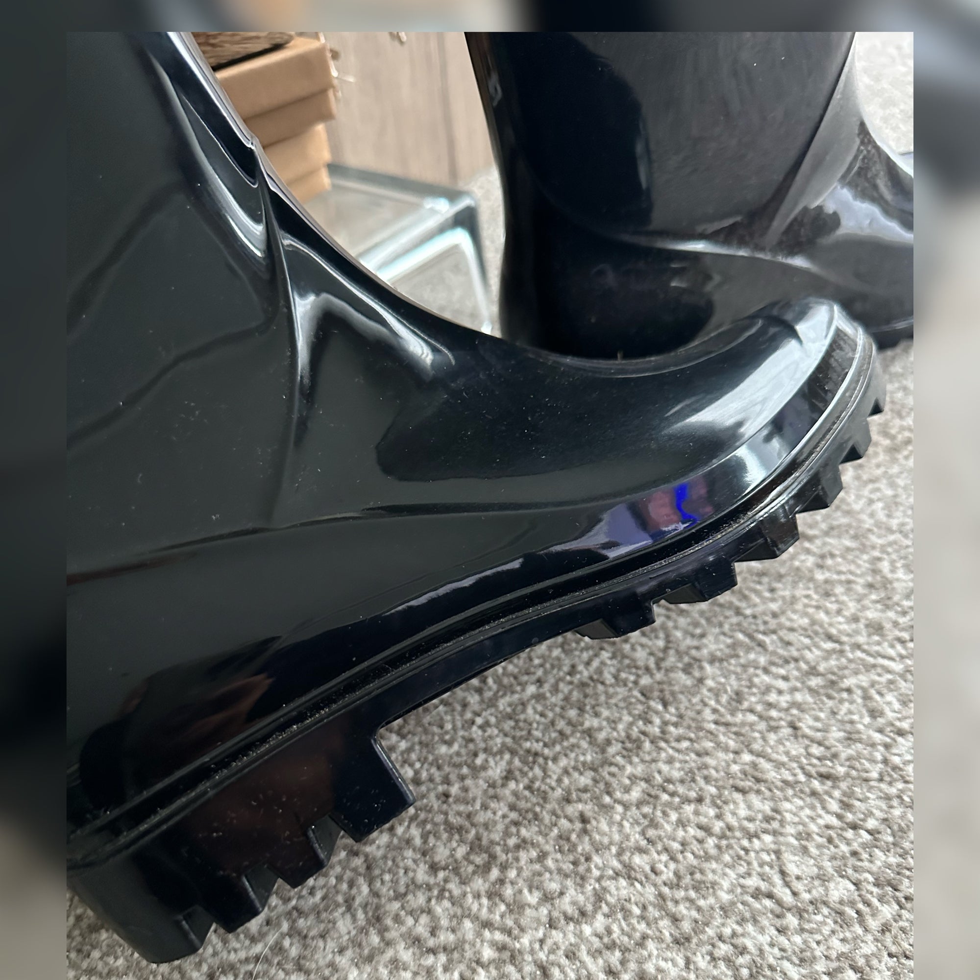 Wellington Boot Black Shiny