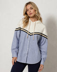 Light Stripe Hoodie Shirt