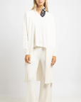 Sarl Knit Midi Cardigan Warm White