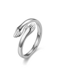 Hug Ring Silver