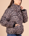 Leopard Print Puff Jacket