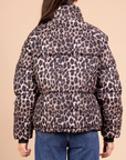 Leopard Print Puff Jacket