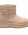 Quilted Lined Winter Boot Biscuit