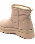 Quilted Lined Winter Boot Biscuit