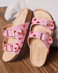 Heart Slip On Sandal Pink