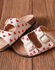 Heart Slip On Sandal Ivory