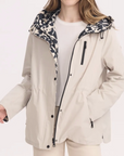 Jill Reversible Jacket Taupe Print