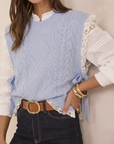 Lottie Knit Open Jumper Blue