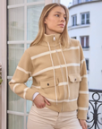 Taylor Camel Knit Jacket