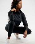 90 Active Top Black ( Cream or Coral Logo )