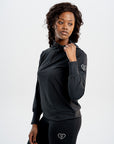 90 Active Top Black ( Cream or Coral Logo )