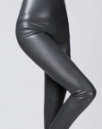 Lisa Faux Leather Leggings Grey