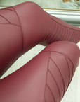 Harley Biker Leggings Burgundy