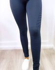 Jenna Spandex Biker Leggings Navy