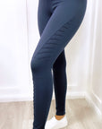 Jenna Spandex Biker Leggings Navy