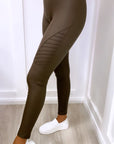 Harley Biker Leggings Brown