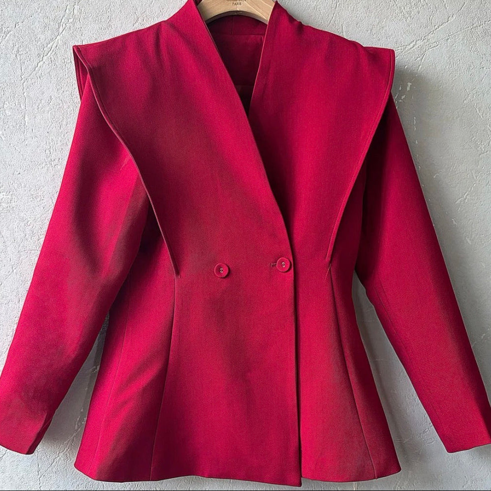 Bayley Shoulder Blazer Red